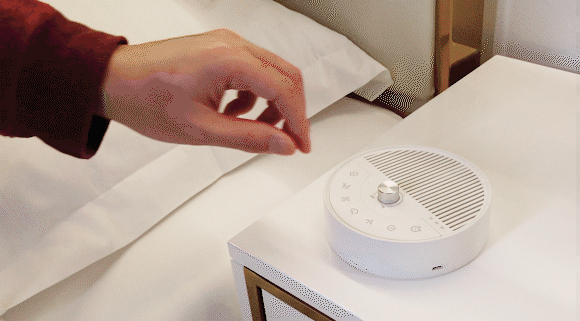 毎日の睡眠に楽しみを。 26種類のサウンドで快適な休息に。 「Mosoco