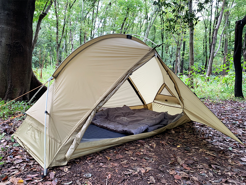 オールインワンテント】テントと寝袋とキャンプマットが１つに。 設営